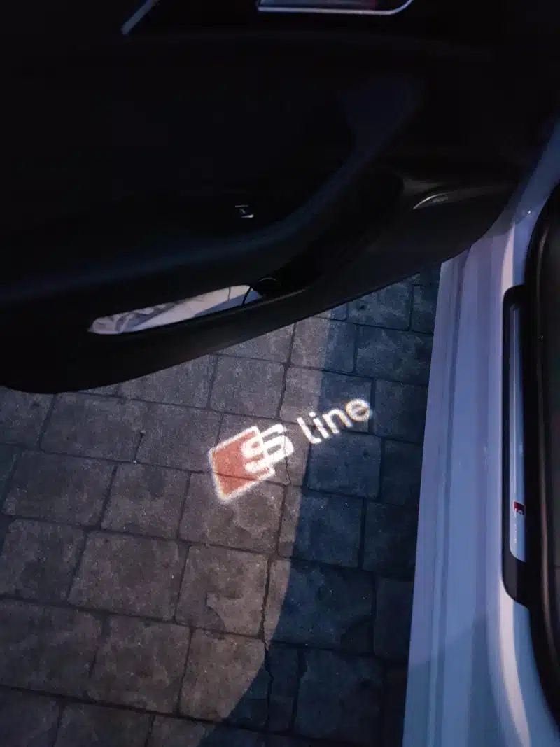 Audi Sline Door Light Logo