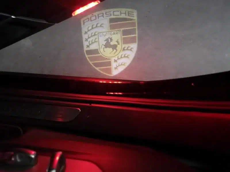 Porsche Door Lights Logo