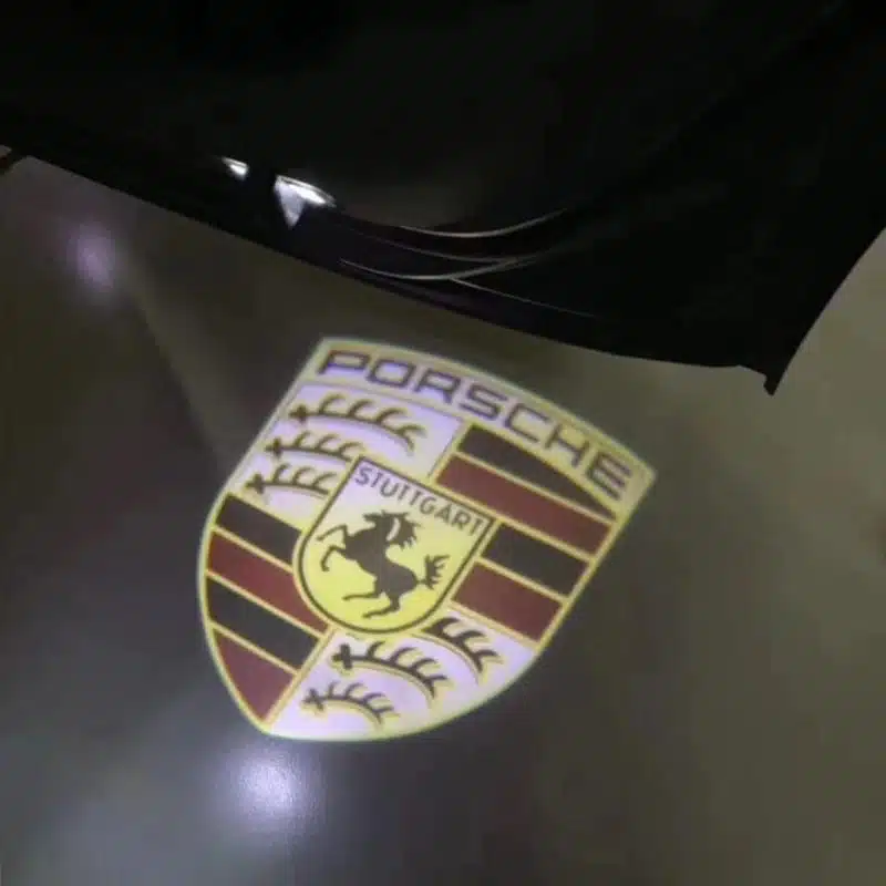 Porsche Door Lights Logo