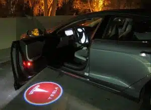 Tesla Red Puddle Lights