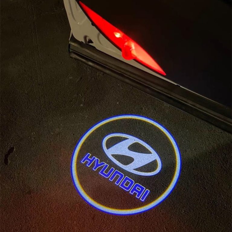 LED Hyundai Door Lights Logo Projector | CarLightsLogo