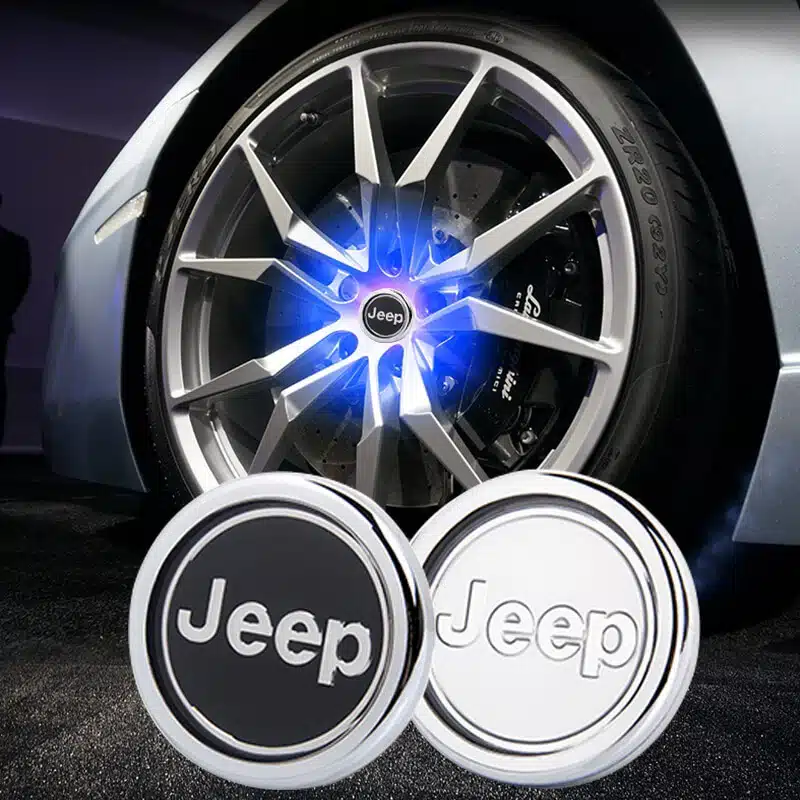 Jeep Floating Center Caps| 63mm LED Jeep Floating Center Caps Jeep Floating Center Caps