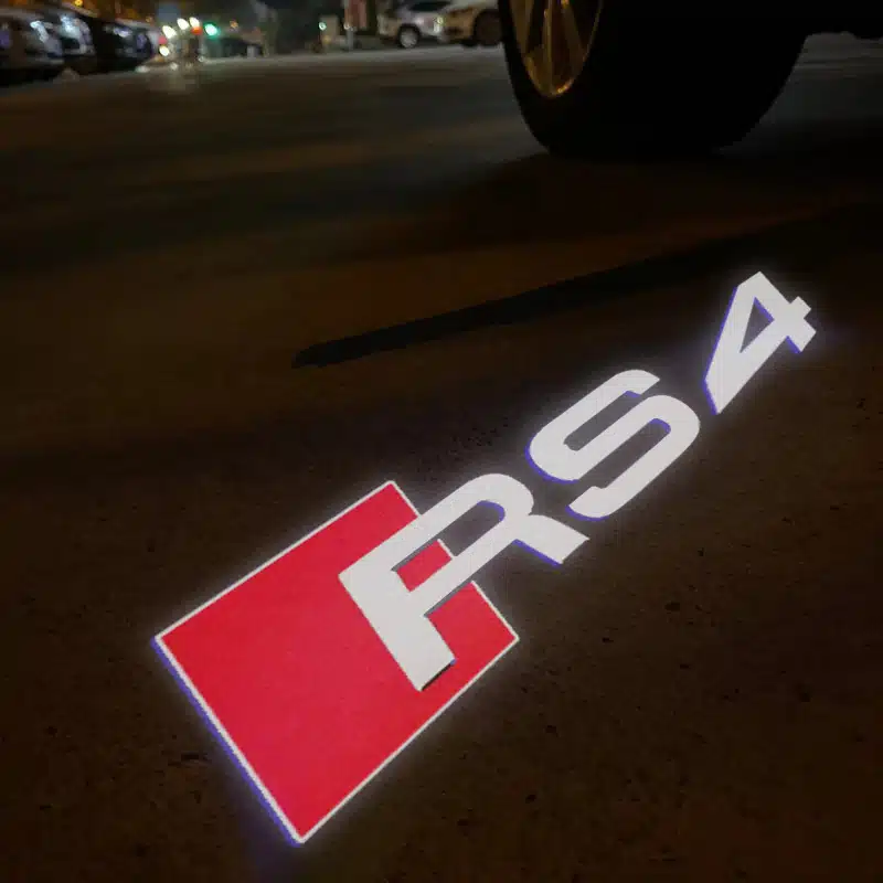 Audi RS4 Door Lights| 2X Audi RS4 Car Door Lights Audi RS4 Door Lights