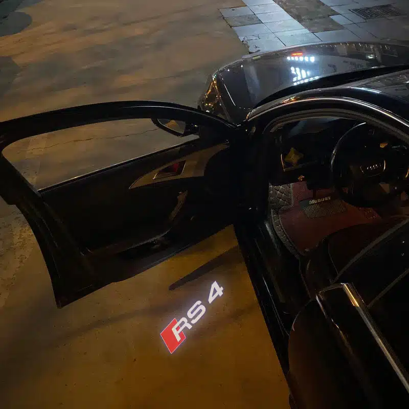 Audi RS4 Door Lights| 2X Audi RS4 Car Door Lights Audi RS4 Door Lights