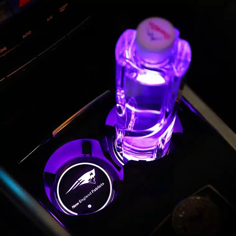 NFL New England Patriots| NFL New England Patriots Cup Holder Lights New England Patriots Logo