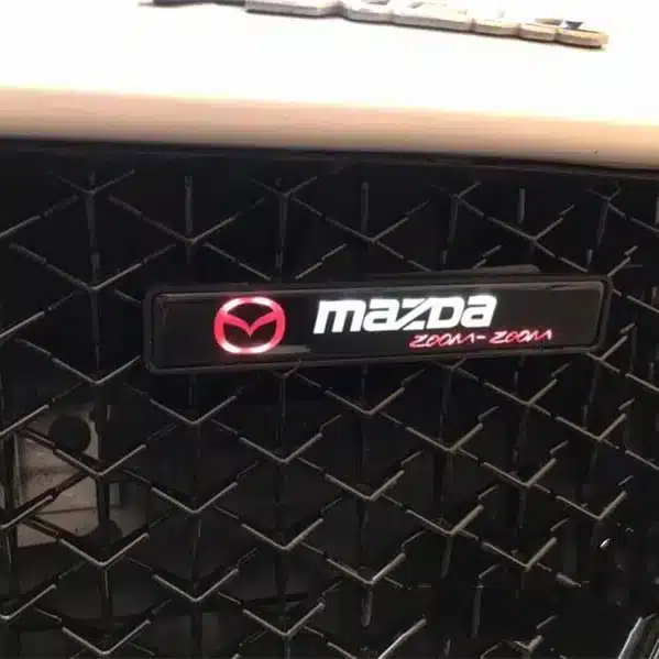 Mazda LED Front Emblem| Illuminated Mazda LED Front Emblem For Grill Mazda LED Grille Emblem