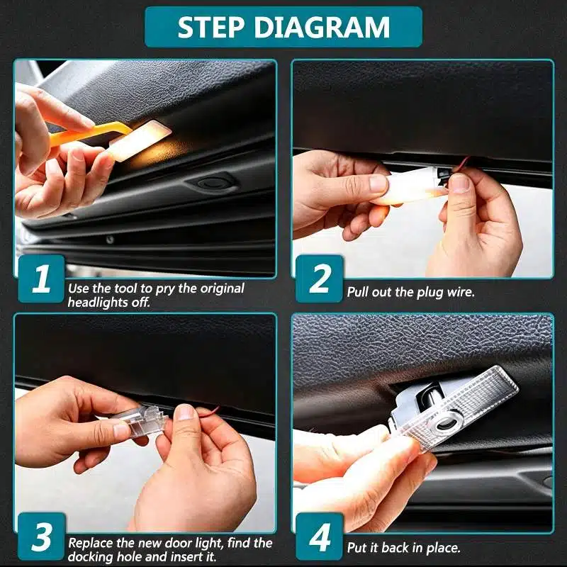 How to Install Audi Door Lights| How to Install Audi Door Lights — Full Step-by-Step Guide Install Audi Door Lights steps